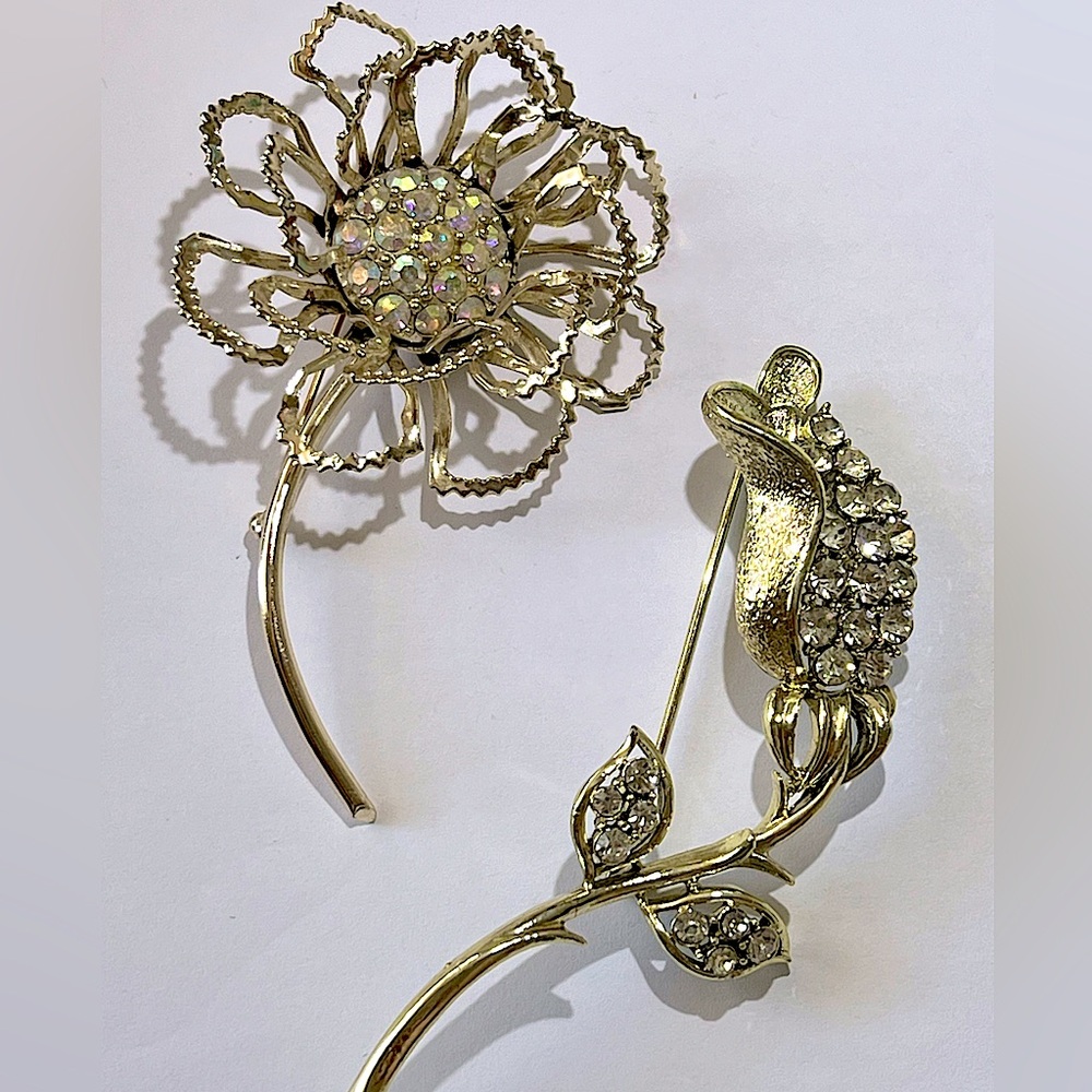 🌹 Vintage Coro & Sarah Coventry Brooch Lot